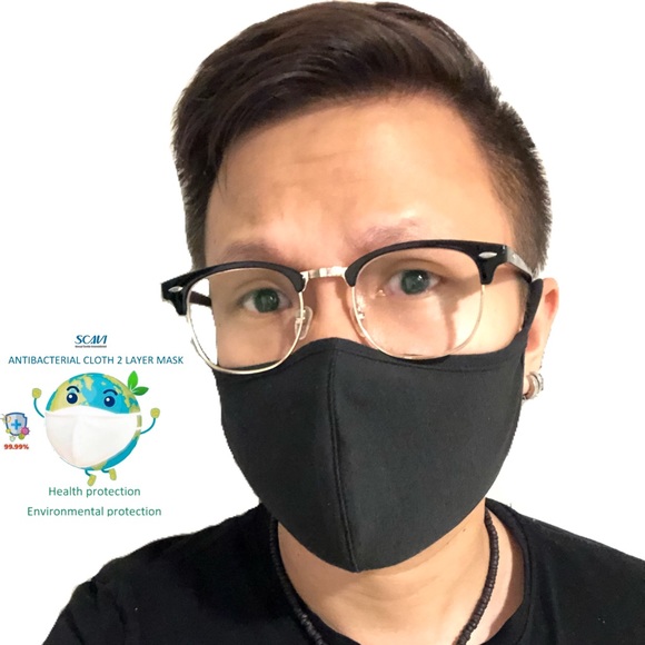 😷 Set of 5 Reusable Antibacterial Face Mask - Picture 2 of 12